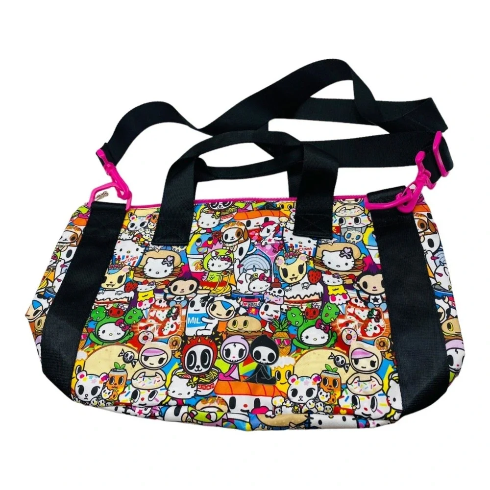 Tokidoki for Hello Kitty Crossbody Bag Sanrio Character Print Satchel Multi
